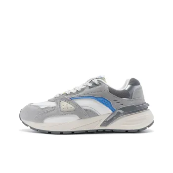 China Post x XTEP New Year Collection Cushioned Wear Resistant Slip Resistant Low Top Casual Shoes Men's Gray White
