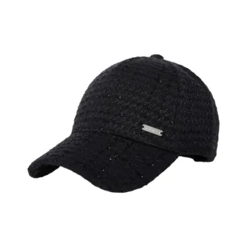 STEVE MADDEN Polyester Polyester Spandex Baseball Caps Women's Black