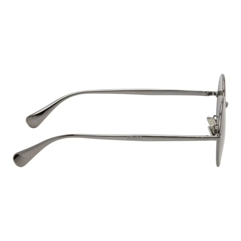 KENZO Metal Round Sunglasses Men's Silver Black-2