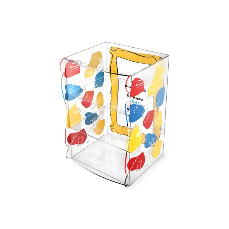 KGBOX Building Block 10292 'Friends' Apartment Figure Transparent Display Case Coffee Shop Acrylic Model Accessories-5