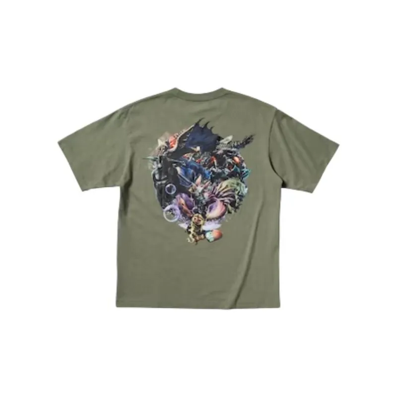 UNIQLO x Kosuke Kawamura X Capcom T Shirt Unisex Olive-1