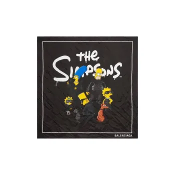 Balenciaga X The Simpsons Women'ss Silk Scarf