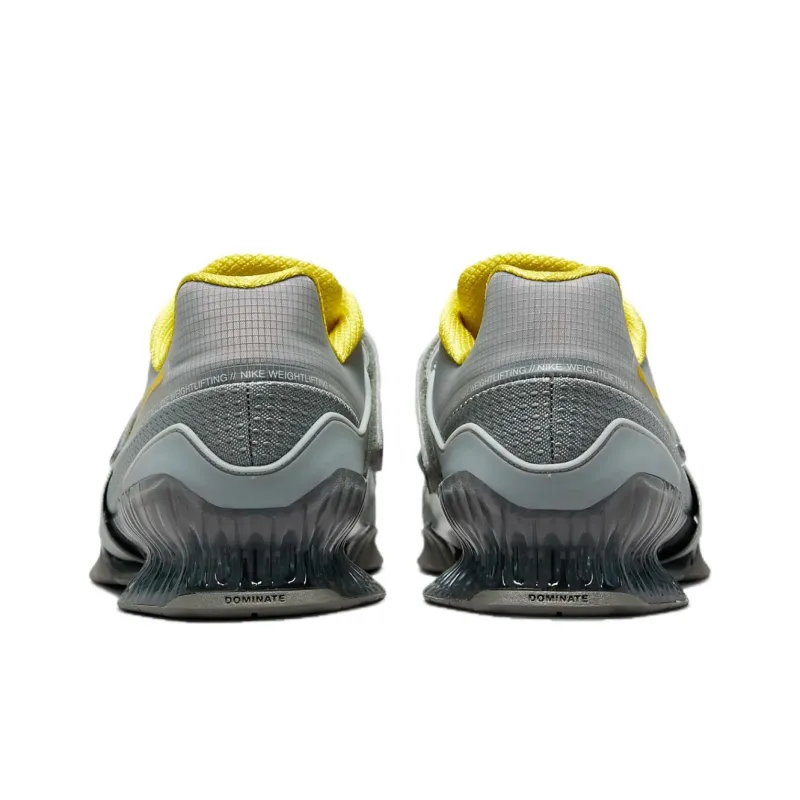 Nike Romaleos 4 Cushioning, Wear Resistant Low Top Training Shoes Unisex Silver Gray-3