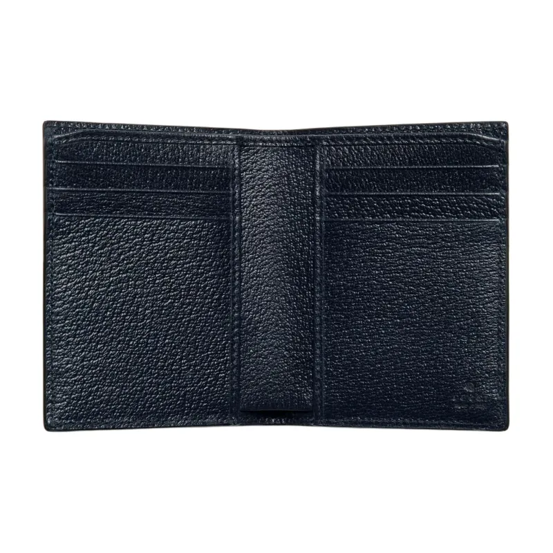GUCCI Ophidia Supreme Canvas With Leather Wallet Men's Blue & Dark Blue-4
