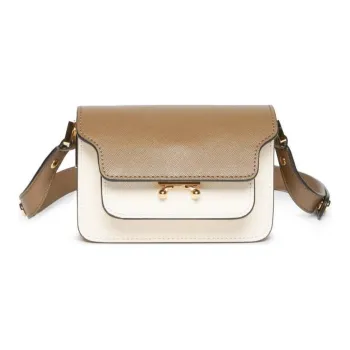 MARNI Trunk Colourblock Foldover Top Shoulder Bag