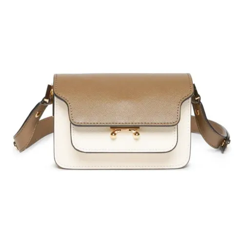 MARNI Trunk Colourblock Foldover Top Shoulder Bag