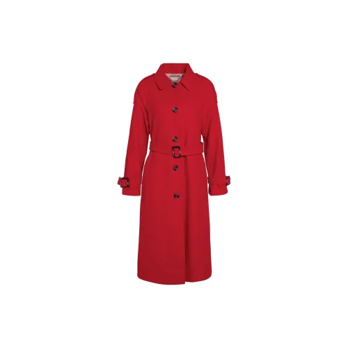 BARBOUR Trench Coats Women's Red