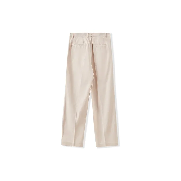 I'm David Casual Pants Unisex Dark Beige-1