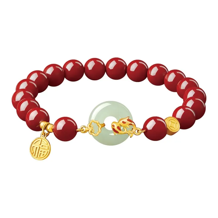 Yi Mingju Cinnabar Bracelets Women's-0
