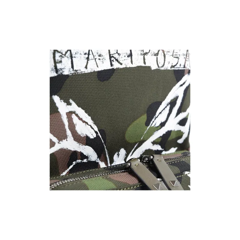 Valentino Canvas Backpack Men's Camouflage-4