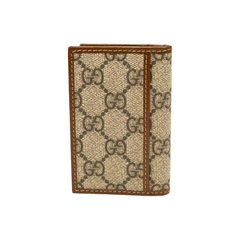 GUCCI Canvas Wallet Men's Beige-2