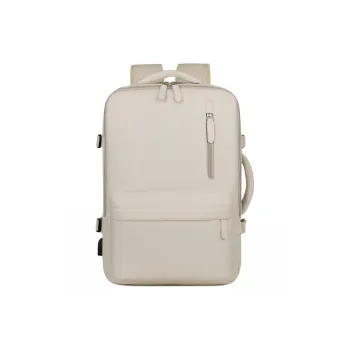 Deli Bear Nylon Backpack Regular Unisex Beige/Pink Blue/Gray Black