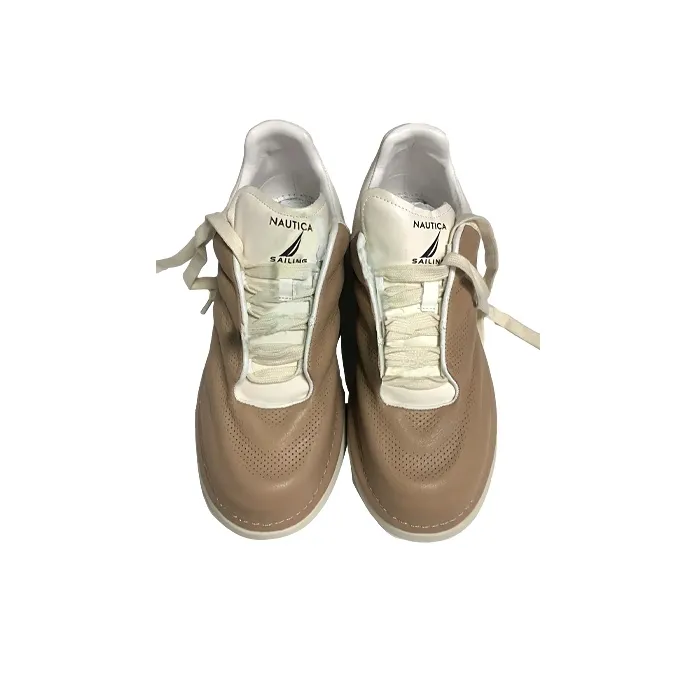 Nautica White Sail Low-Top Casual Shoes Men's Brown Beige-2