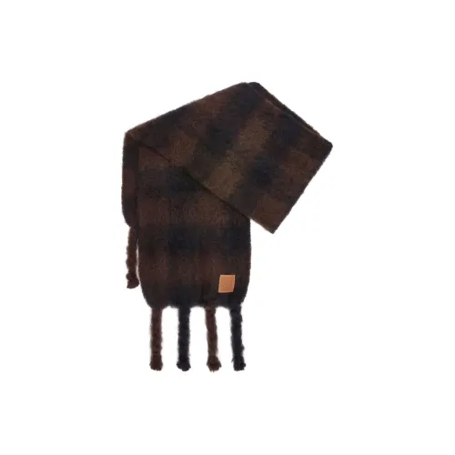 LOEWE Knit Scarves Women's Brown