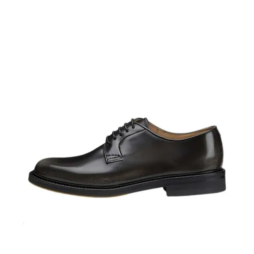 DOUCAL'S Lace-up Leather Oxford Shoes