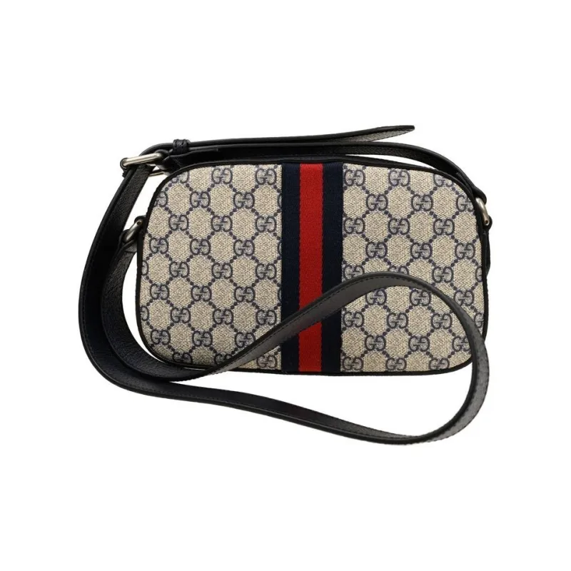 GUCCI Ophidia Small Shoulder Bag Beige/Blue-2