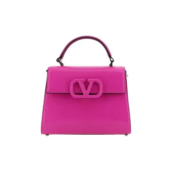 Valentino VSLING Calfskin Handbag Small Size Women's Pink