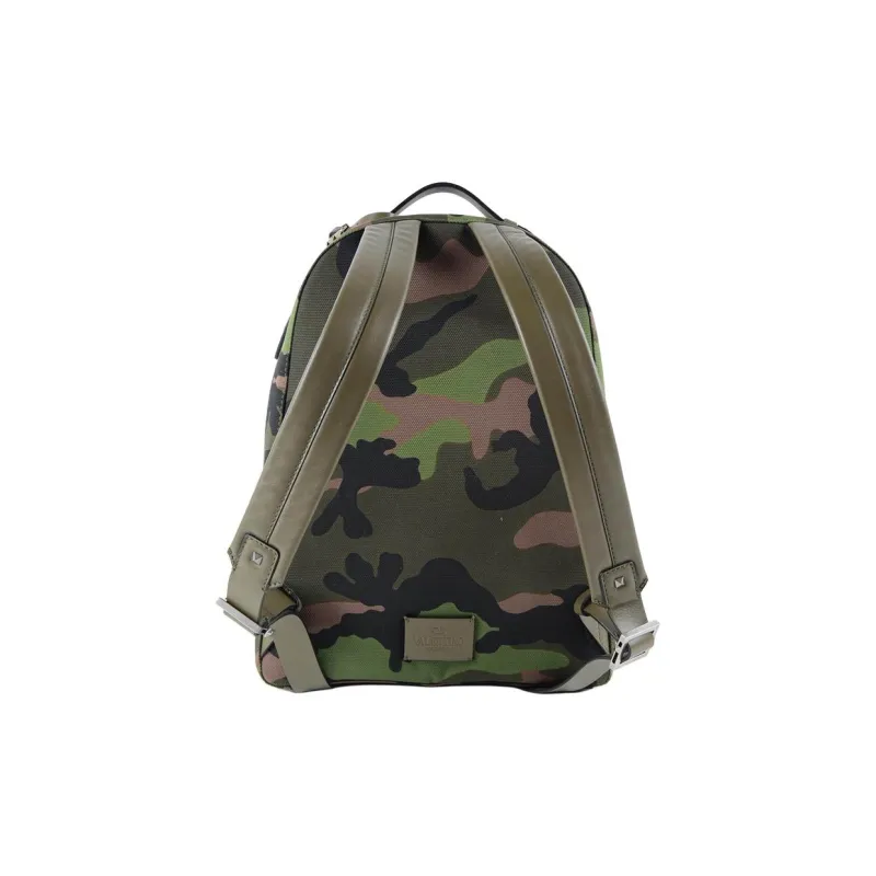 Valentino Canvas Backpack Men's Camouflage-2