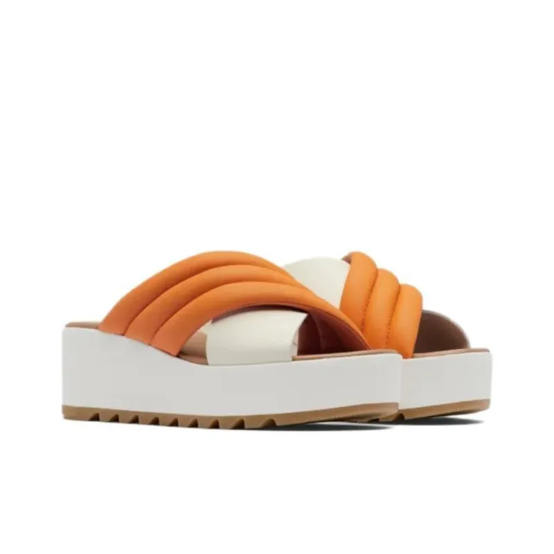 SOREL EVA Slip-Resistant Slide Slippers Women's Brown White-3