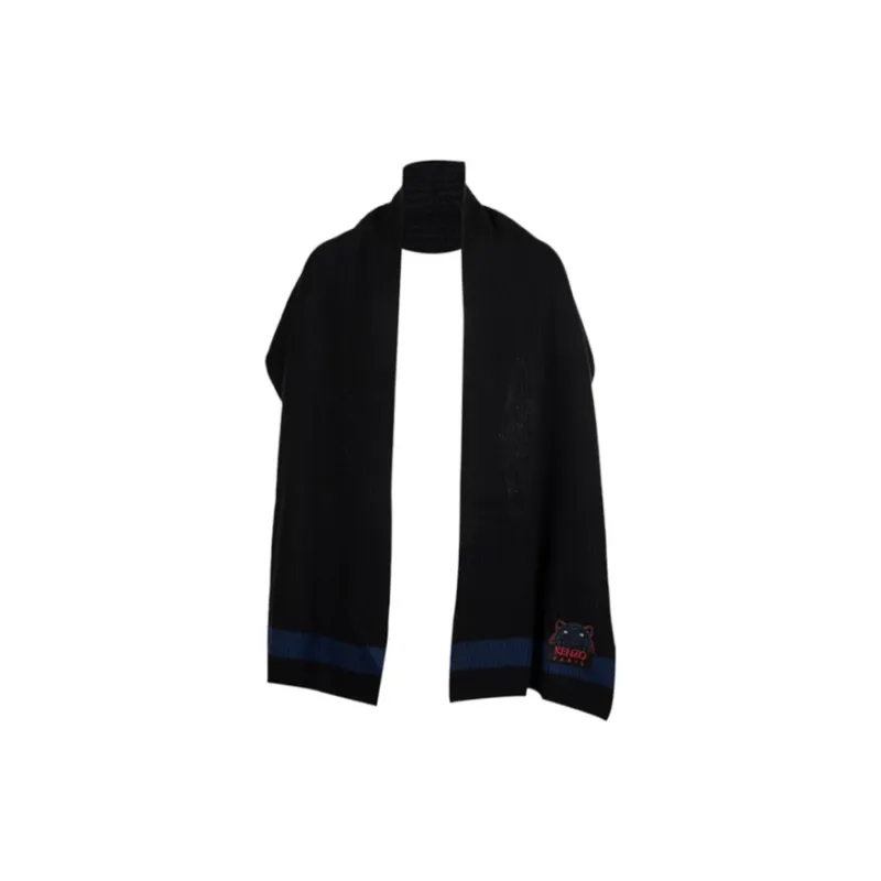 KENZO Knit Scarves Unisex Black-1