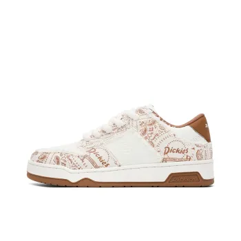 Dickies Low-Top Skateboard Shoes Men's White Brick Red