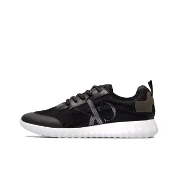 CKJ CALVIN KLEIN JEANS Breathable And Lightweight Low Top Casual Shoes Men's Black