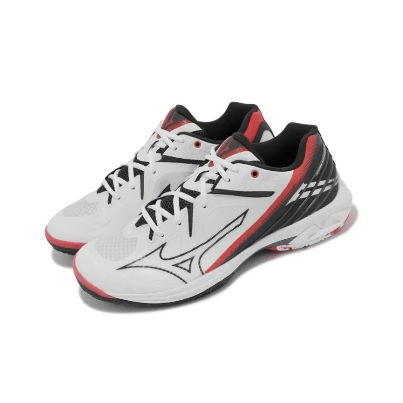 Mizuno Wave Claw 3 Wide 'White Radiant Red'-2