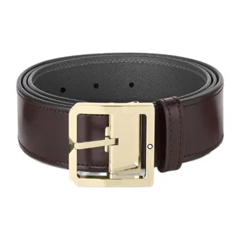 MONTBLANC Leather Buckle Belt