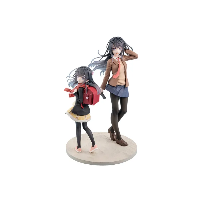 KADOKAWA Mai Sakurajima High School Graduation Version & Red Backpack Girl Scale Figures-0