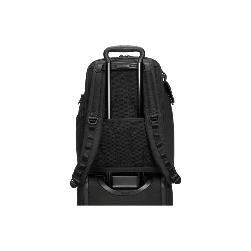 TUMI Leather Backpack Unisex Blue-5