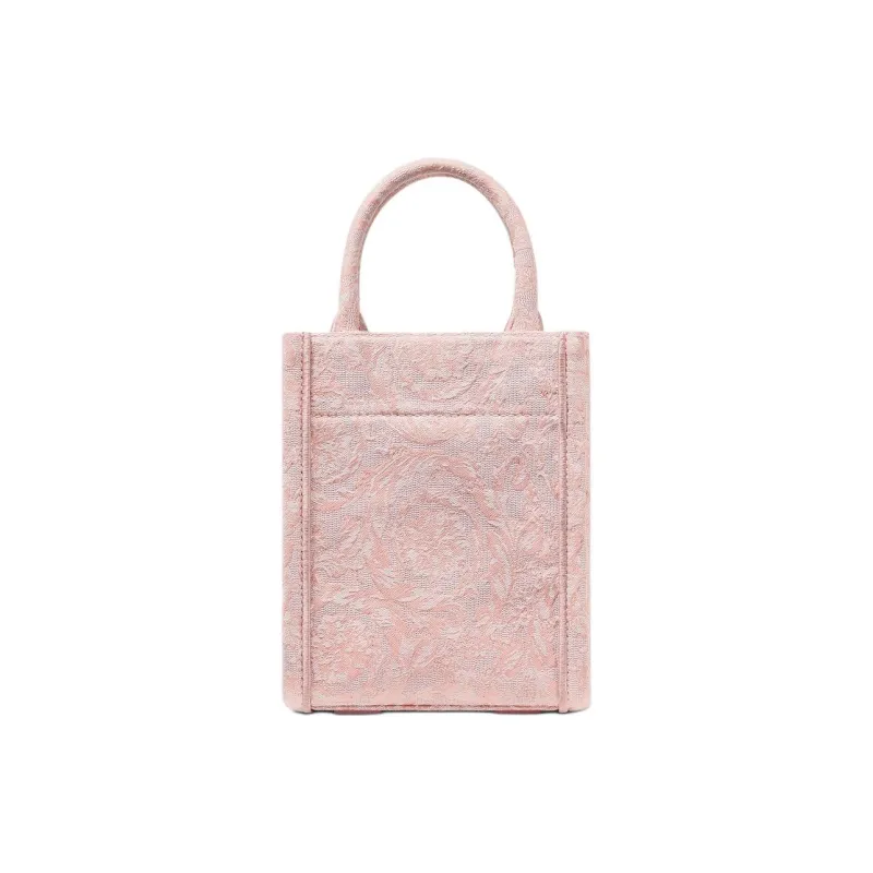 VERSACE Nylon Tote Bag Shopping Bag Shoulder Bag Crossbody Bag Handbag Mini Women's Pink-2
