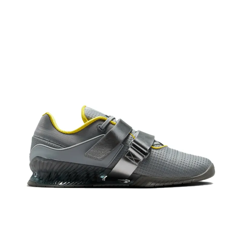 Nike Romaleos 4 Cushioning, Wear Resistant Low Top Training Shoes Unisex Silver Gray-1