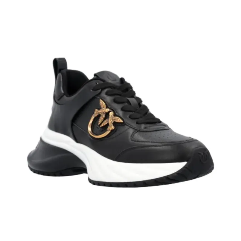 PINKO Logo Plaque Round Toe Sneakers Women's-2