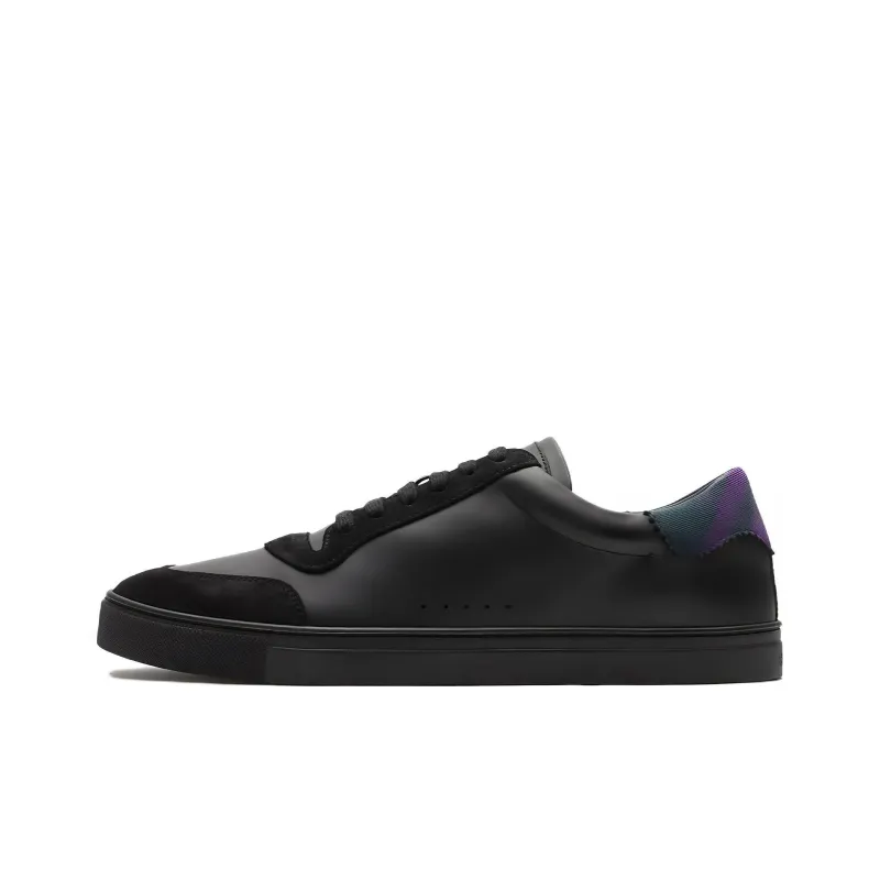 Burberry Round-toe Leather Sneakers-0