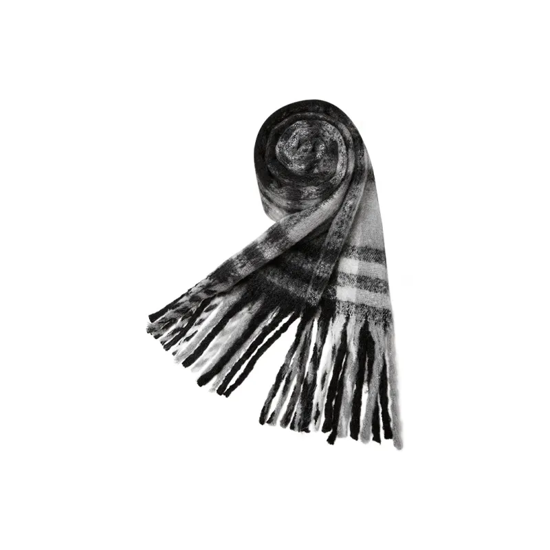 Narandu Knit Scarves Women's Beige/Black-4