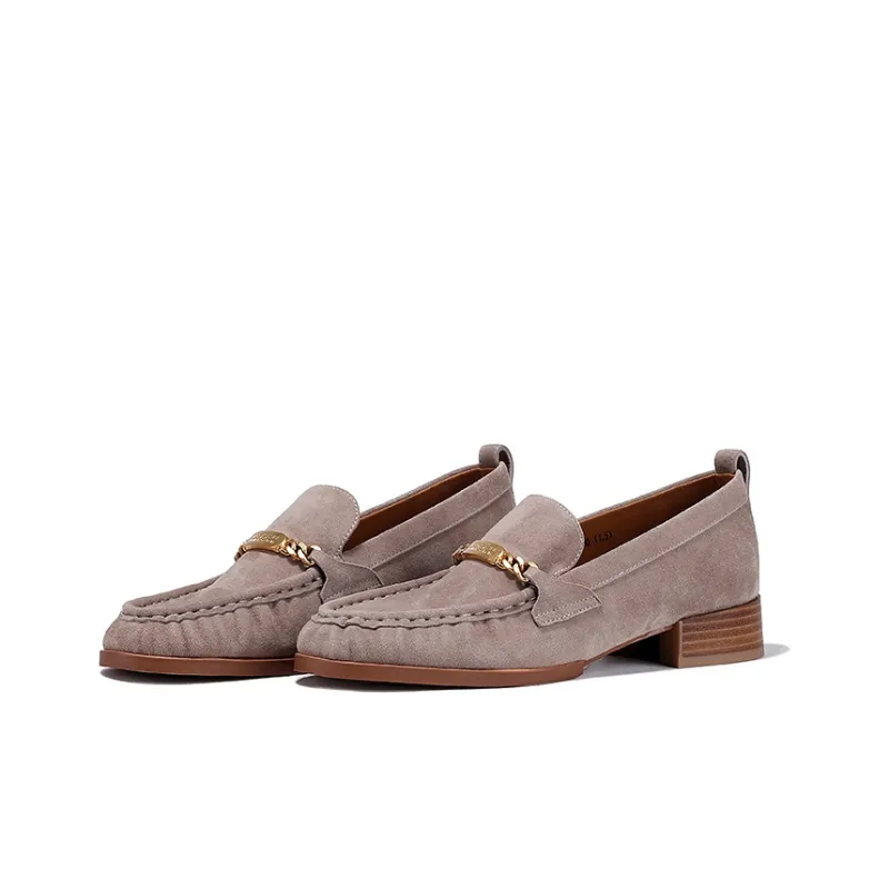 BELLALILY Loafers Women's Brown, Gray-2