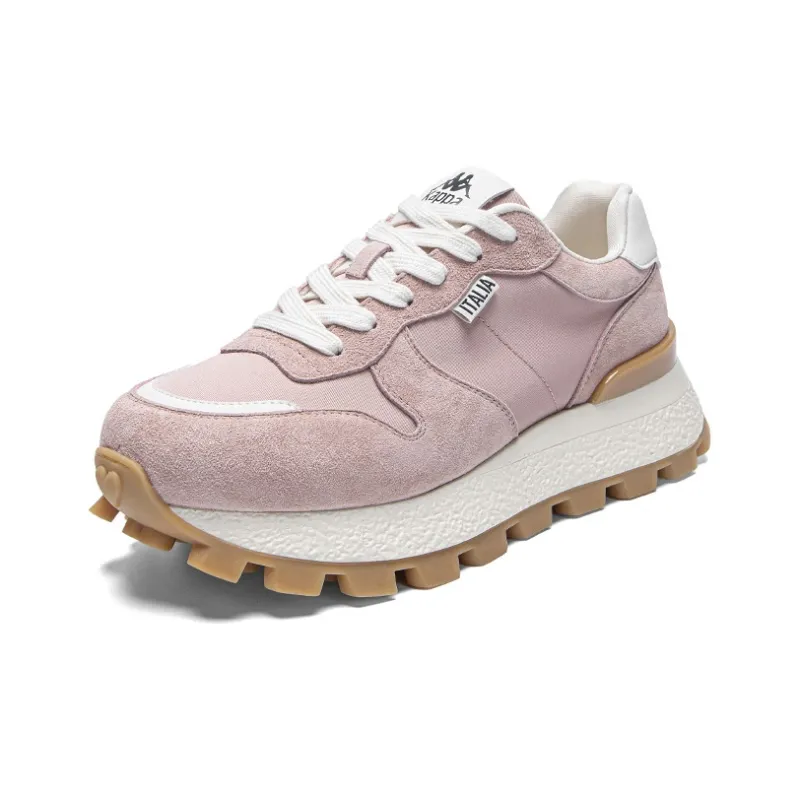 Kappa Anti Slip Wear Resistant Low Top Running Shoes Women's Milk Tea Pink-2