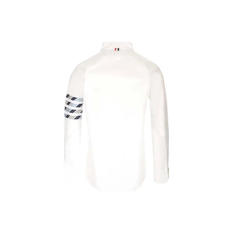 THOM BROWNE 4 Bar Striped Buttoned Shirt-1