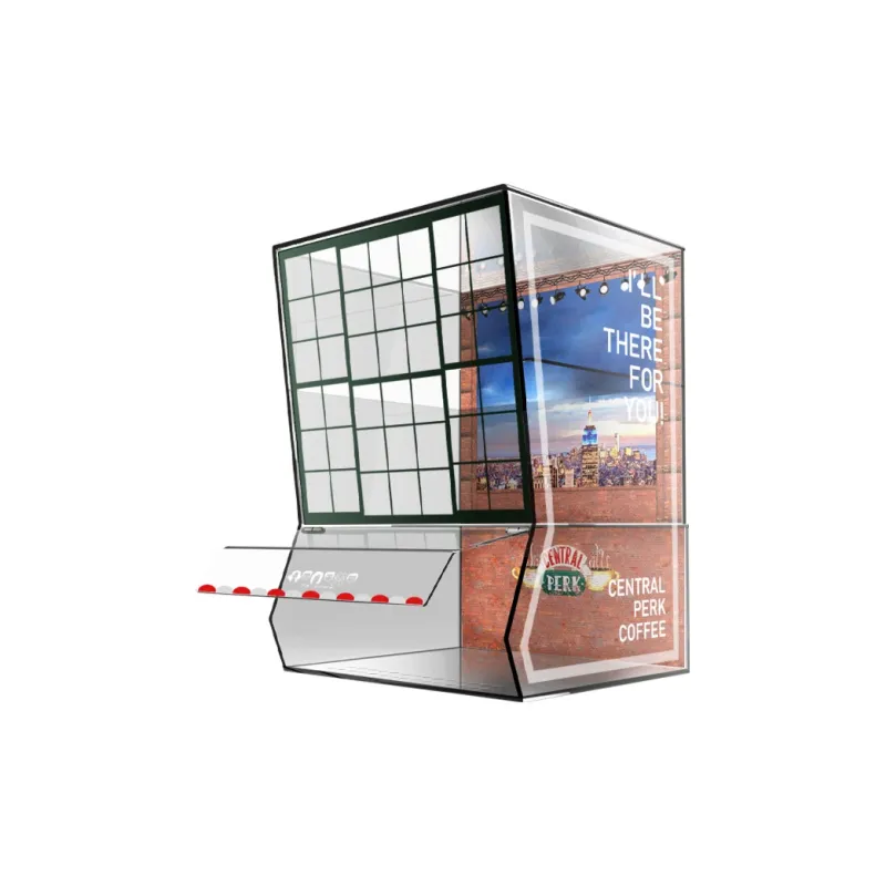 KGBOX Building Block 10292 'Friends' Apartment Figure Transparent Display Case Coffee Shop Acrylic Model Accessories-2