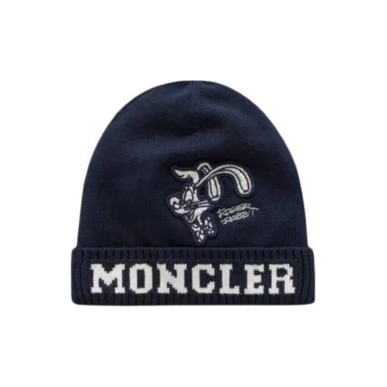 Moncler Cotton Beanies Baby Marine Blue-0
