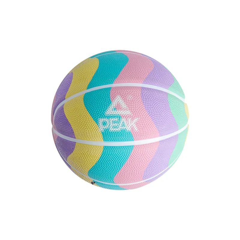 PEAK Rubber Basketball Multicolor Size 5 Size 7 Ball Training Unisex-4