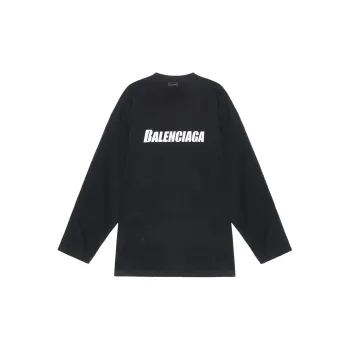 Balenciaga Logo print Long sleeved T shirt