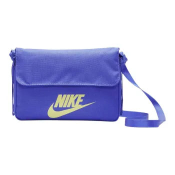 Nike Polyester Messenger Bag, Shoulder Bag, Crossbody Bag Women's Light Azure & Glow In The Dark Green