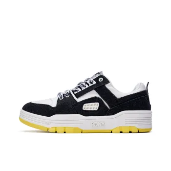 PONY M100 Anti-Slip Wear-Resistant Low-Top Skateboard Shoes Unisex Black