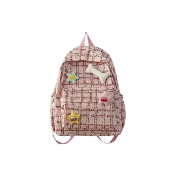 GEERDUN Nylon Large Capacity Backpack Regular Women's Pink/Green/Blue