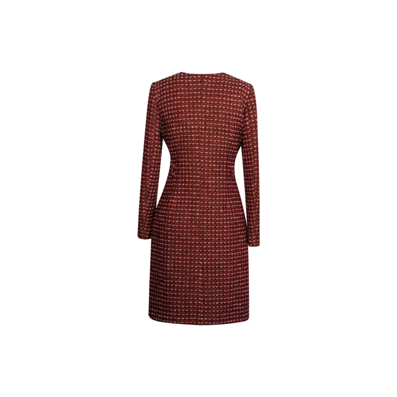 ROEYSHOUSE Long Sleeved Dress Women's Red-1