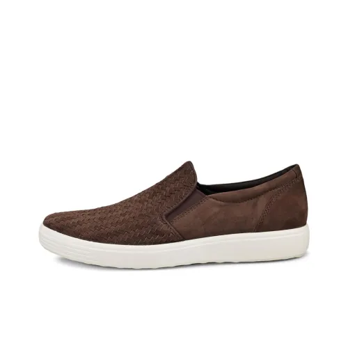 Ecco Soft 7 Skateboard Shoes Men Low-Top Brown