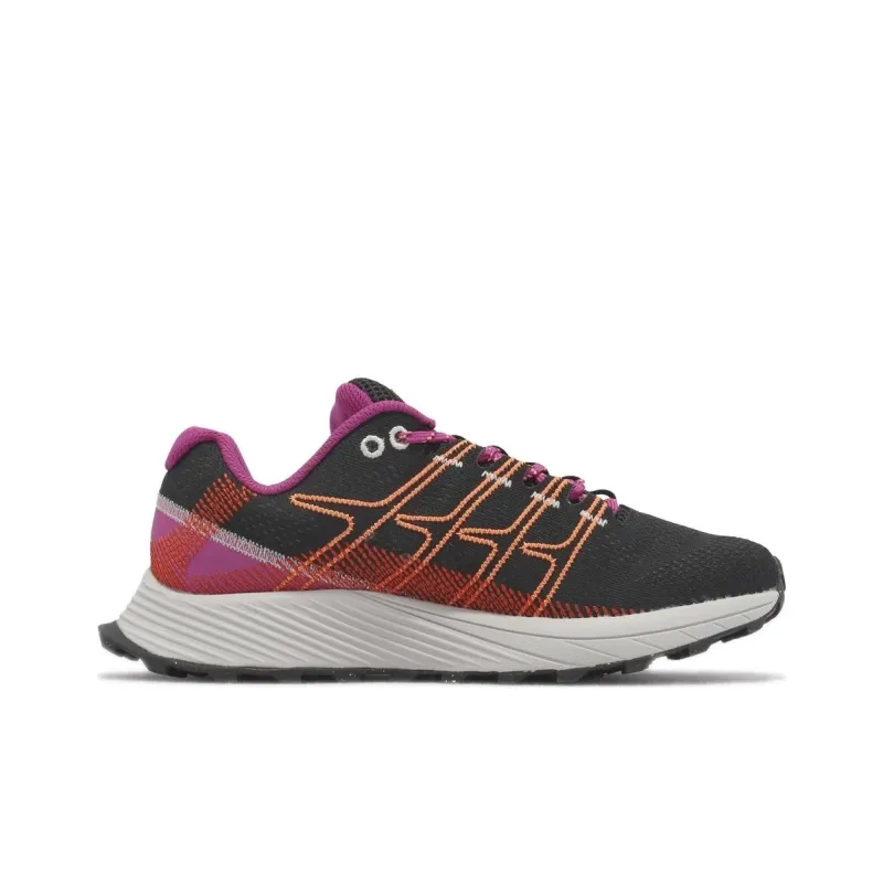 MERRELL Moab Flight Cushioned Wear-Resistant Breathable Low-Top Outdoor Shoes Women's Black Red-1