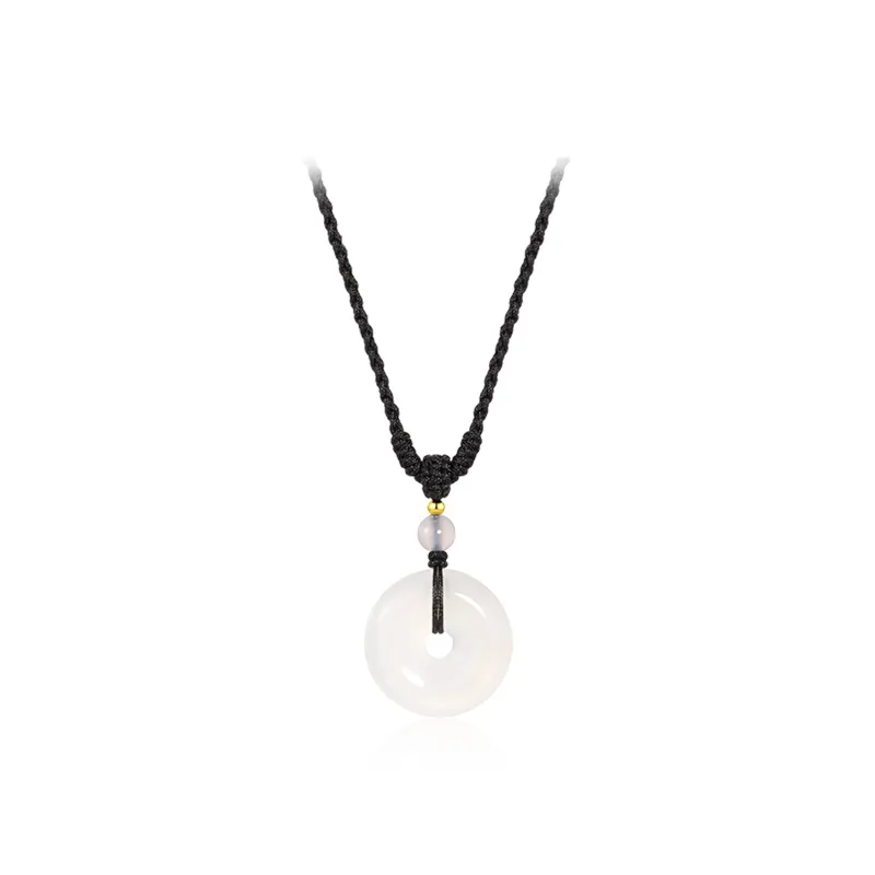 Teddy Bear Collection Chalcedony Jade Necklaces Unisex-0