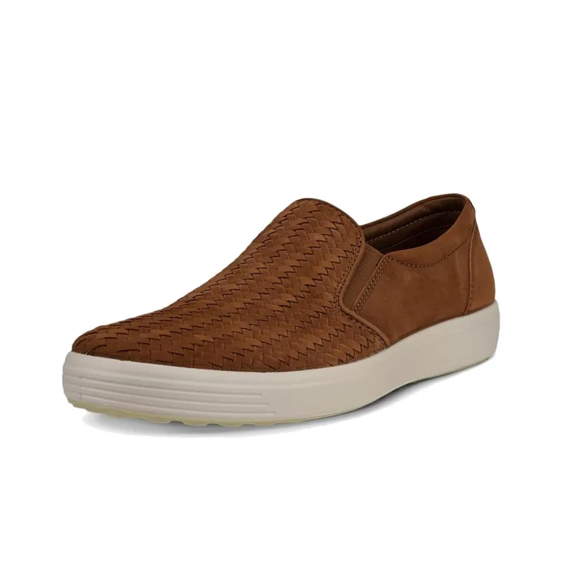 Ecco Soft 7 Low Top Casual Shoes Men's Brown-1